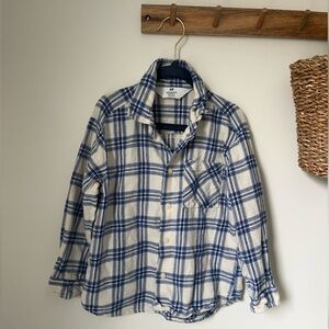 Boys blue flannel